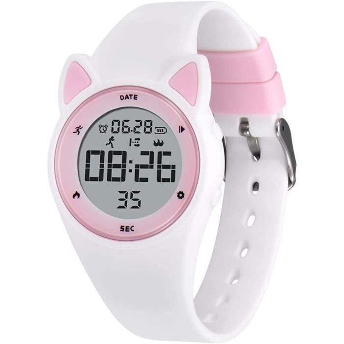 LIWI-Montre Digitale Enfant avec Chronomètre, Eclairage, Alarme,  Date,Podomètres Marche Non Connecté-Montres Sport pour Fille [605] , -  Achat/vente montre - Cdiscount