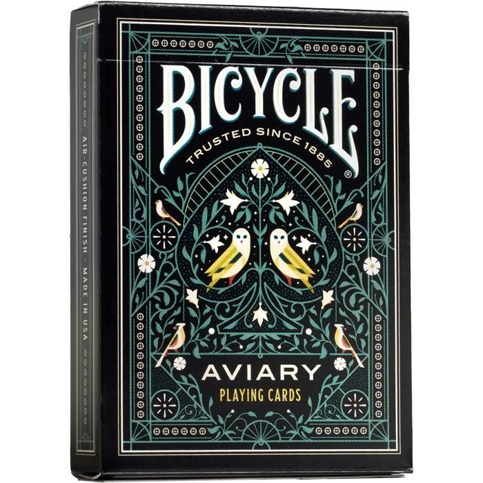 Jeu De Cartes Bicycle Marquis - 54 Cartes Format Poker (88x63 Mm) - Design Art Déco Violet, Finition Air Cushion - Pour Magie Et Jeux - 6