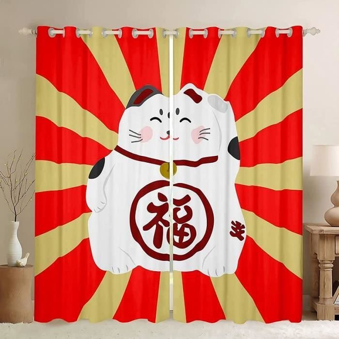 ADKMC Rideaux Occultants 3D Panda Bambou 140x100 Cm X2 – Isolation Thermique Phonique Chambre Enfant