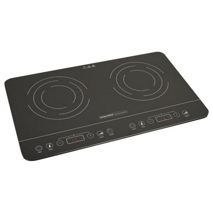 KITCHEN CHEF KCYL35-DC06 Plaque de cuisson induction 2 foyers - Noir