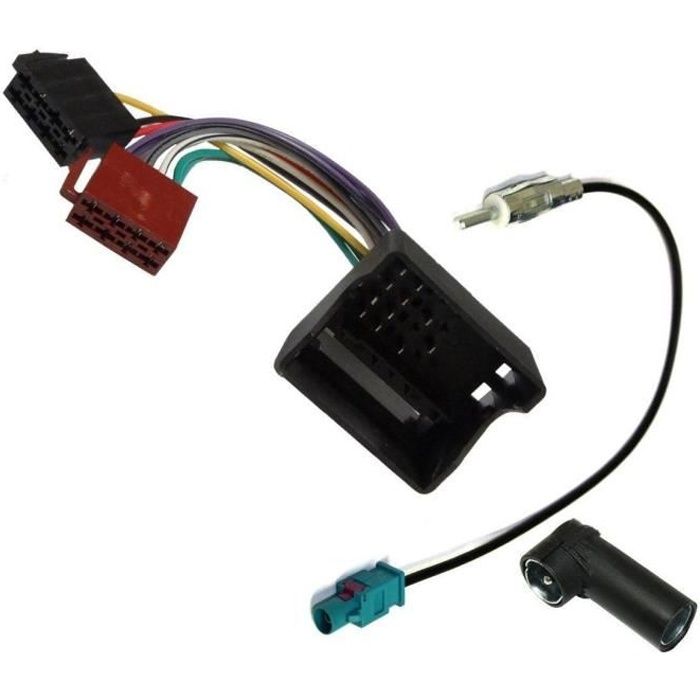 Kit Adaptateur Autoradio 1Din Renault Megane 3 ap08 - Noir + ISO