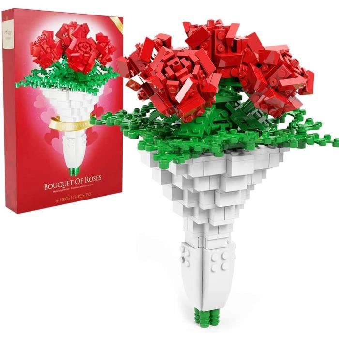 HFJKFW-Creator Expert Bouquet de roses pour la Saint Valentin Compatible  avec Lego 40460 Flower Bouquet de fleurs artificielle[2154] - Cdiscount  Maison
