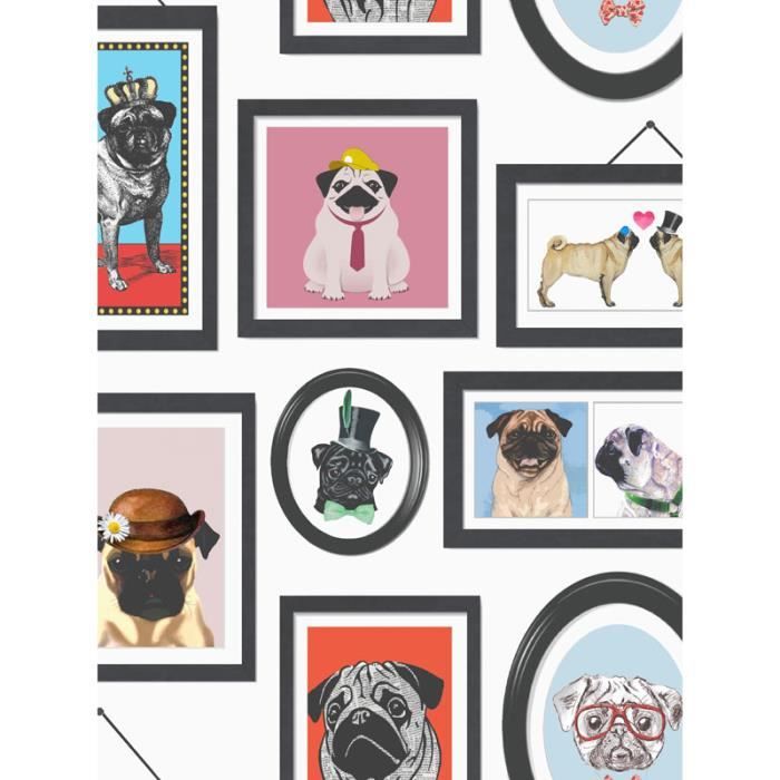 Avoir Images Papier Peint Multi 11360 A Pug S Life Chien Portrait actualisé salutations