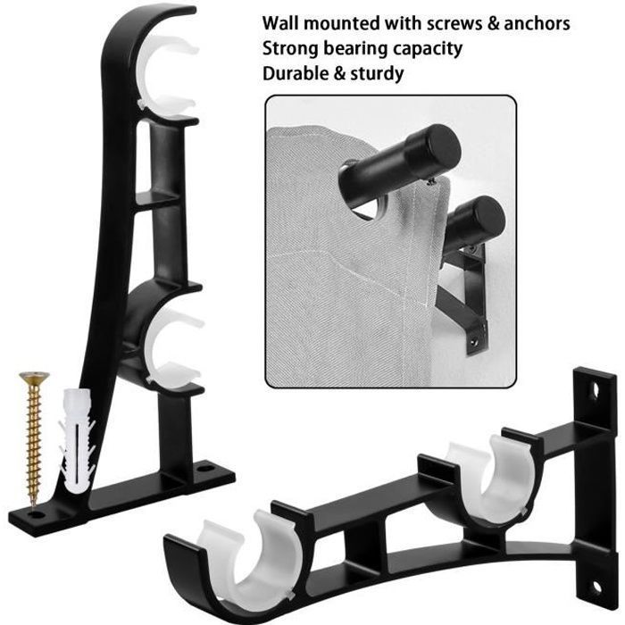 grande tringle a rideaux extensible acier mat umbra zen