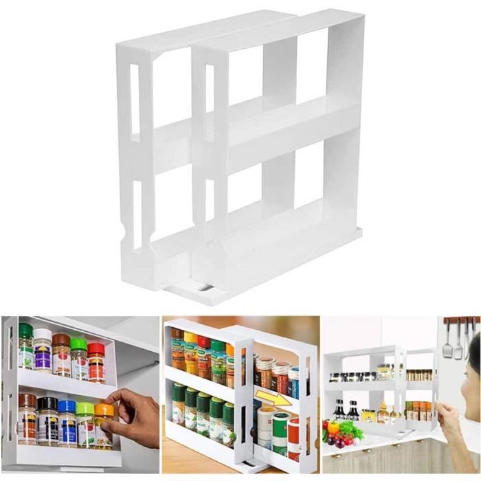 Étagère De Porte 10 étages Réglable - Organisateur Métal Pour Cuisine Ou Salle De Bain (172,2 X 41,5 Cm) - 2