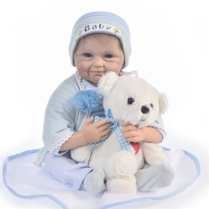 Bebe Reborn Garcon Poupees 55cm Silicone Reborn Bebe Poupee Achat Vente Poupee Cdiscount Cdiscount Jeux Jouets