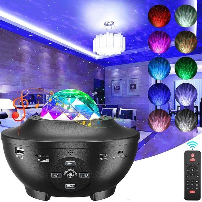 Ciel Etoile Plafond Projecteur, Veilleuse Etoile Projection LED Lamp, Lampe  Galaxie Projection Plafond avec ContrôLe Bluetooth - Cdiscount Maison