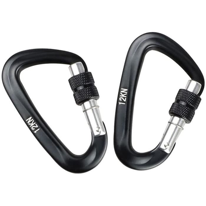 AzureRay Mousqueton Petit Noir, 4 Pièces en Fer 6 x 2.8cm Mini Mousqueton, Porte-clés de Fixation Polyvalent pour Polyvalent pour Camping, Voyage, Randonnée, Pêche, Sac à Dos AzureRay Mousqueton Petit Noir, 4 Pièces en Fer 6 x 2.8cm Mini Mousqueton, Porte-clés de Fixation Polyvalent pour Polyvalent pour Camping, Voyage, Randonnée, Pêche, Sac à Dos