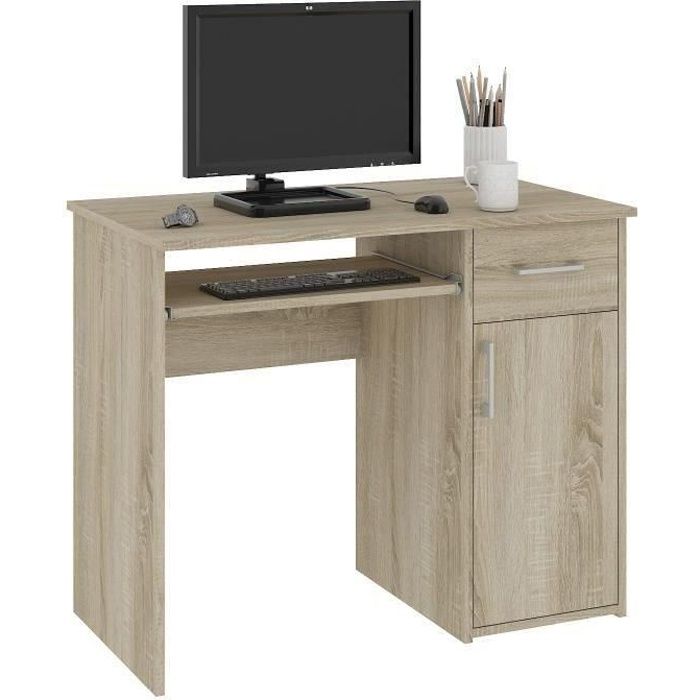 Torpe Bureau Informatique Contemporain 90x74x50 Cm Taille Compacte Support Clavier Tiroir Table Ordinateur Sonoma Achat Vente Bureau Torpe Bureau Informatique Soldes Sur Cdiscount Des Le 20 Janvier Cdiscount