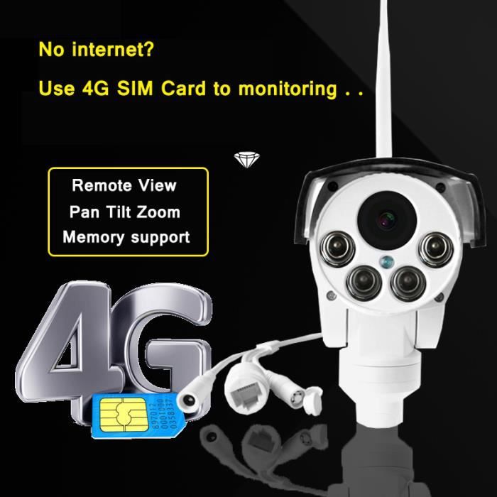 Caméra De Surveillance Extérieure IP Wifi Hd 5MP, Dispositif De Securite Sans Fil Avec Zoom Numerique X4 Ia Suivi Humain Audio Bidirectionnel Couleur Nocturne