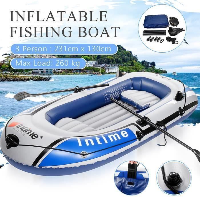 Bateau Gonflable Bestway 3 Places - 262x145cm - Mer / Piscine (Neuf)