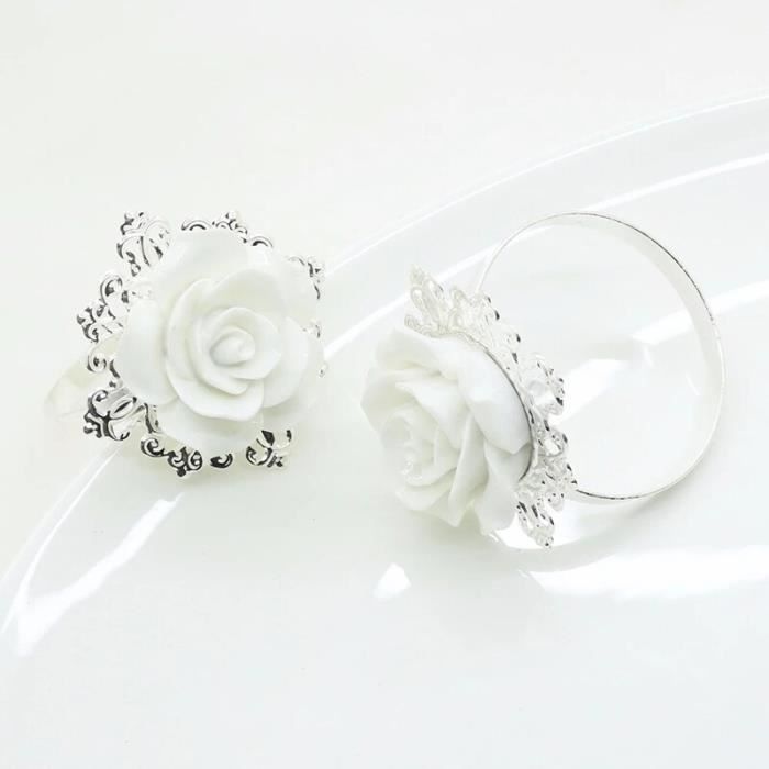 Boucles De Serviette Ramadan Lettres Métal - Lot De 12 - Décoration Table Mariage, Fête - Argenté - 8