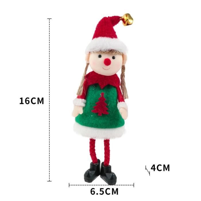 Décoration De Noël 2D Fées Et Elfes Bohème - Lot Multicolore En PVC, Dimensions 13x18 Cm