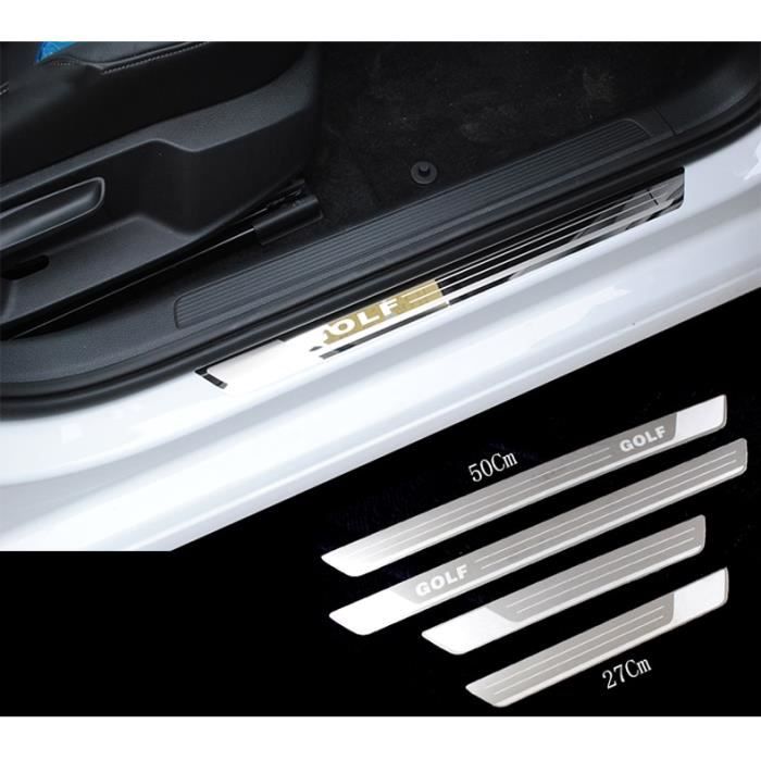 Décoration intérieureAcier inoxydable 4 pièces-lot pour 2010 2018 VW golf 6 golf 7 GTI seuil de porte de voiture pédale