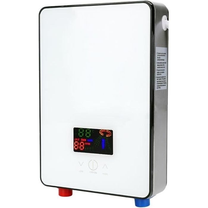 Chauffe-eau électrique sans réservoir - 220V 6500W - Faible pression deau - Durée de vie sûre et longue