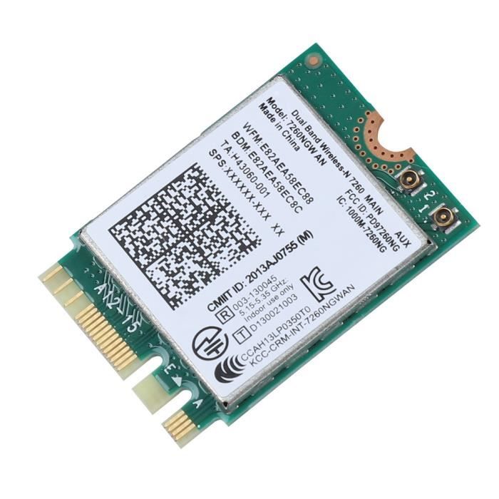 Carte réseau sans fil carte WIFI pour ordinateur portable PC de carte réseau