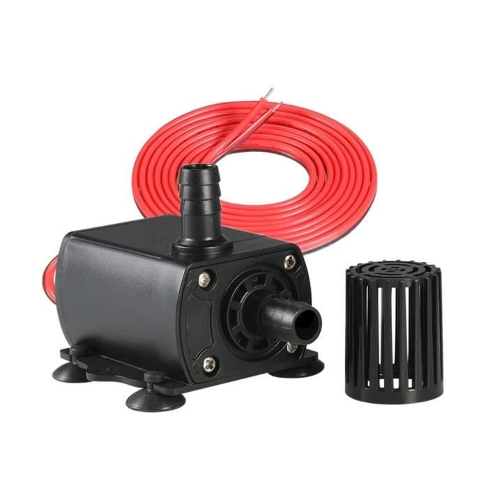Mini Pompe à Eau Sans Balais DC 12V JT-180 – 350 L/H, Silencieuse & Étanche Pour Fontaine, PC Watercooling, Aquarium