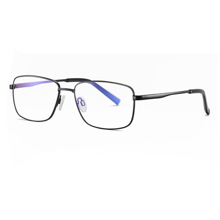 Lunettes Anti Lumière Bleue Homme, ILF® Ultra Léger Cadre Métal Anti  Fatigue Oculaire Filtre UV Monture de Lunettes - Noir - Cdiscount Bijouterie