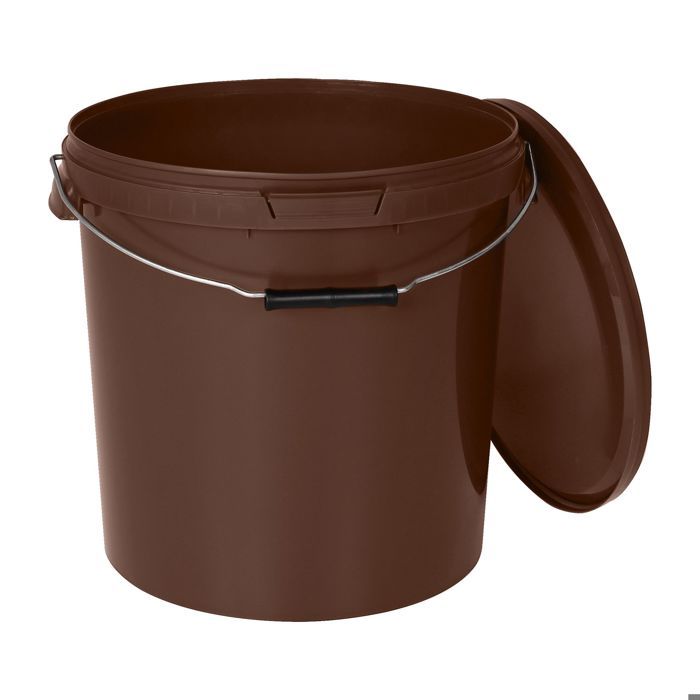 Seau Alimentaire Transparent 10 Litres POSH - Hermétique, Anti-fuite, Inodore, Avec Anse Et Couvercle