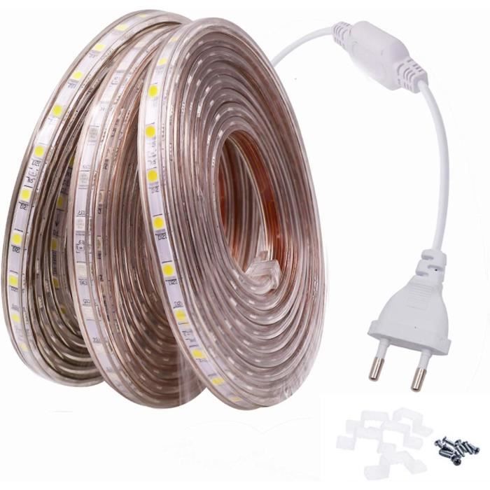 Ruban LED COB 220V Blanc Froid De 50 Mètres IP67 Accueil