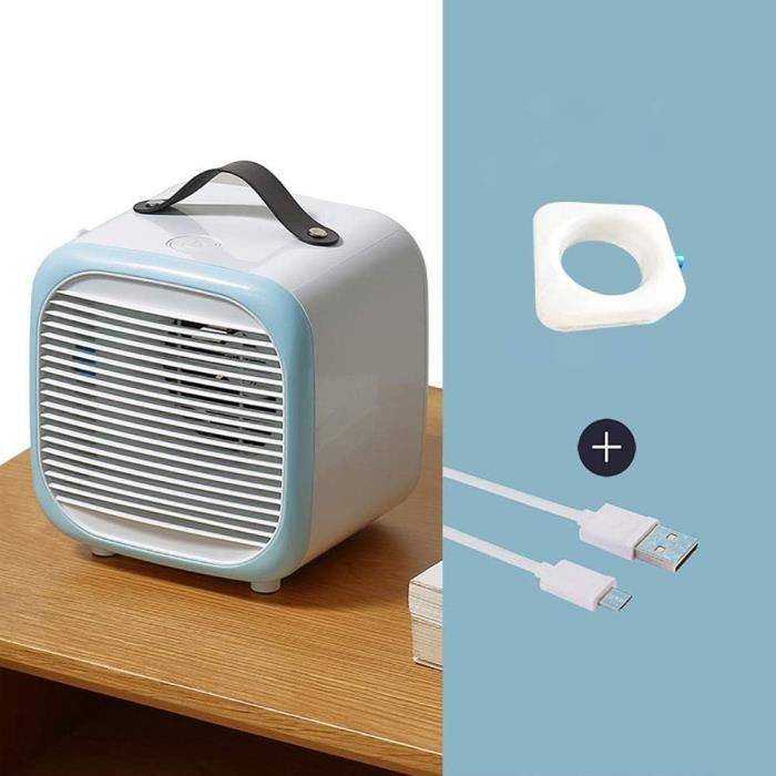 Climatiseur Personnel Portable USB - Ventilateur, Humidificateur, Purificateur 3 En 1 - Silencieux Pour Maison & Voyage