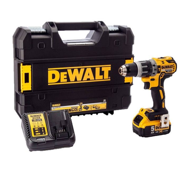 Perceuse visseuse à percussion DEWALT DCD796P1 18 V XR Brushless 1 x 5 0 Ah