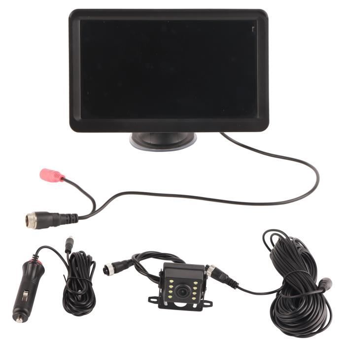 NHOPEEW Kit Caméra De Recul Sans Fil 4,3 Pouces IPS - Caméra IP69 Vision Nocturne Pour Voiture Camion Remorque