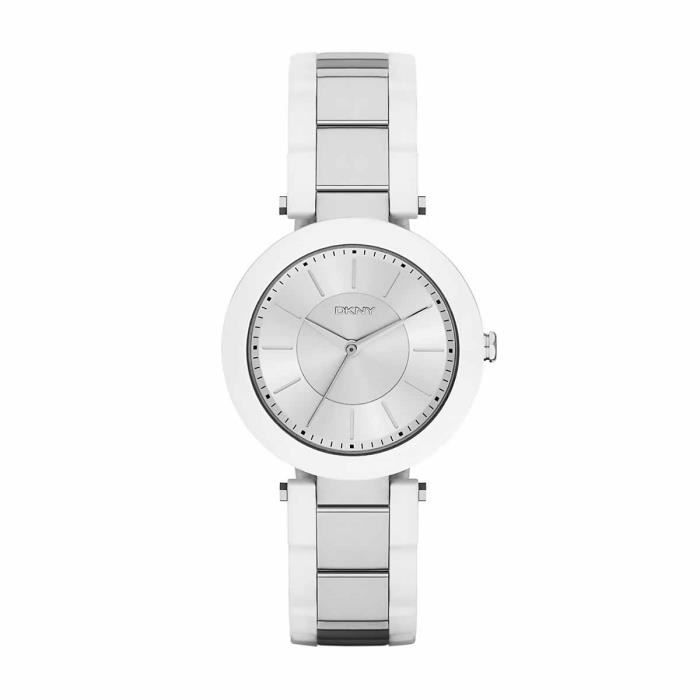 Montre Bracelet DKNY Avec Croix Argentée - Style Créateur Pour Femme