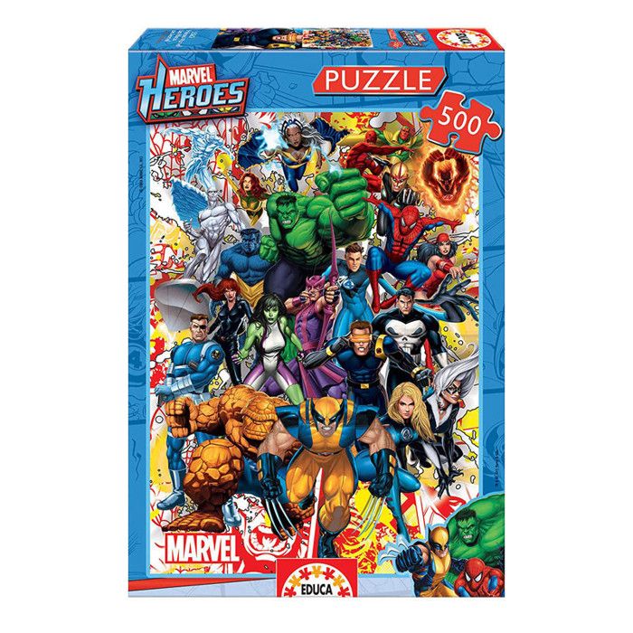 Puzzle Marvel 500 pièces - Educa - Les Héros de Marvel