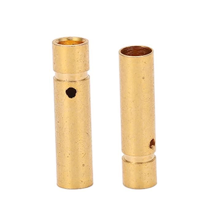 Cuque Fiche Banane Mâle Lot De 10 Connecteurs Bananes Mâles En Laiton PA Jack Connecteur Press