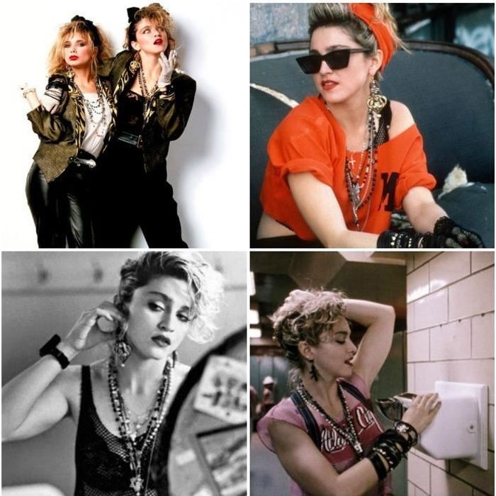 Poster Affiche Madonna Quadriptyque Jeune Photo Vintage Pop Star 90's 31cm x 31cm