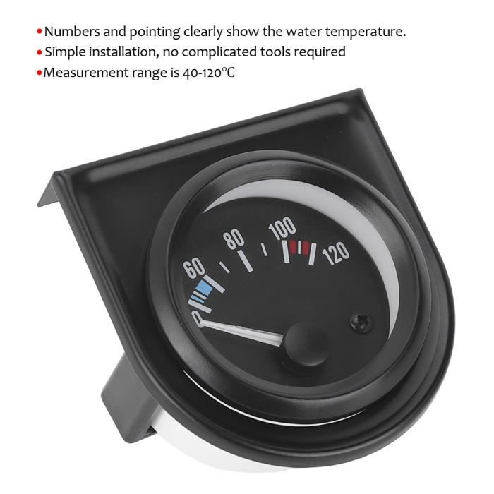 KZQ Thermomètre à Cadran Jauge De Température Capillaire Avec Capteur 1m 0 120c Pour Mesurer Leau Liquide 81135653