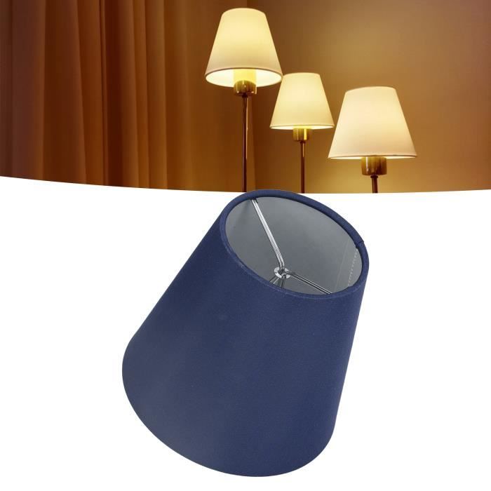 2 Pièces Abat-Jour Intérieur En Tissu E14 Style Européen - Pour Lustre, Lampe De Table Ou Applique Murale, Décoration Salon Et Chambre (Noir)