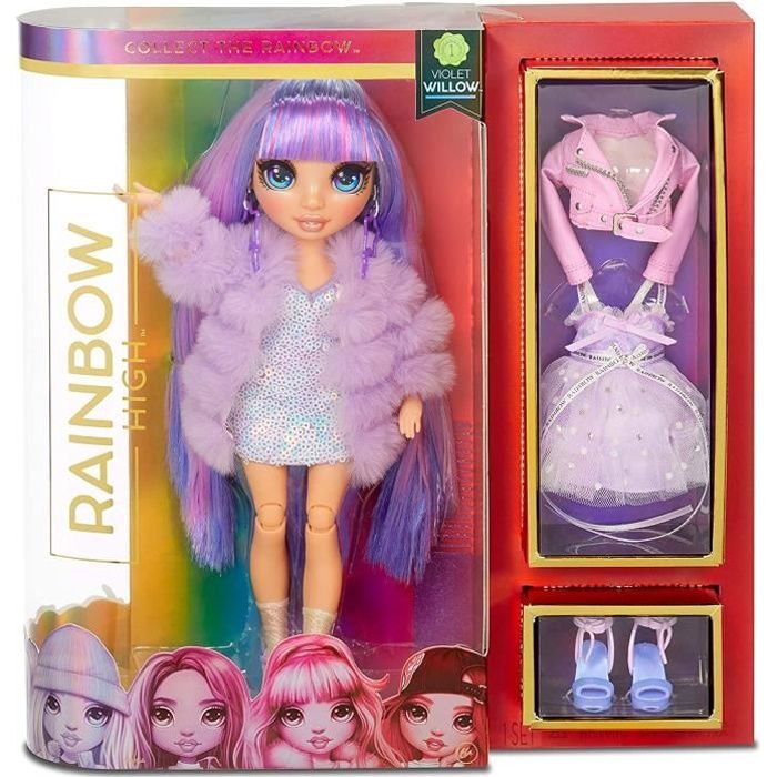 Rainbow High - Poupée Mannequin 28cm - Violet Willow - Cdiscount Jeux -  Jouets
