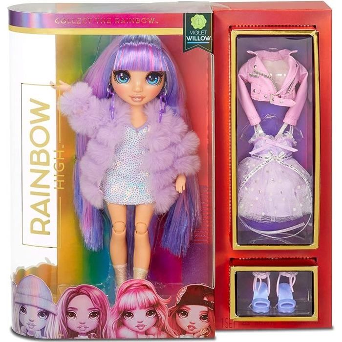 Rainbow High Poupée Mannequin 28cm Violet Willow Cdiscount Jeux Jouets