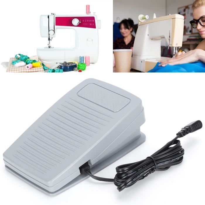Pédale De Machine à Coudre – Contrôleur De Vitesse Au Pied – Remplacement Universel 220V – Fil De 2m – Fourniture Couture Maison