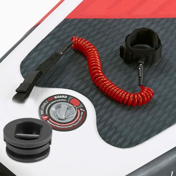 MEAKTSMI Laisse De Surf Enroulée – TPU Résistant, Cheville Rembourrée, Ajustable, Pour Paddle Et Longboard