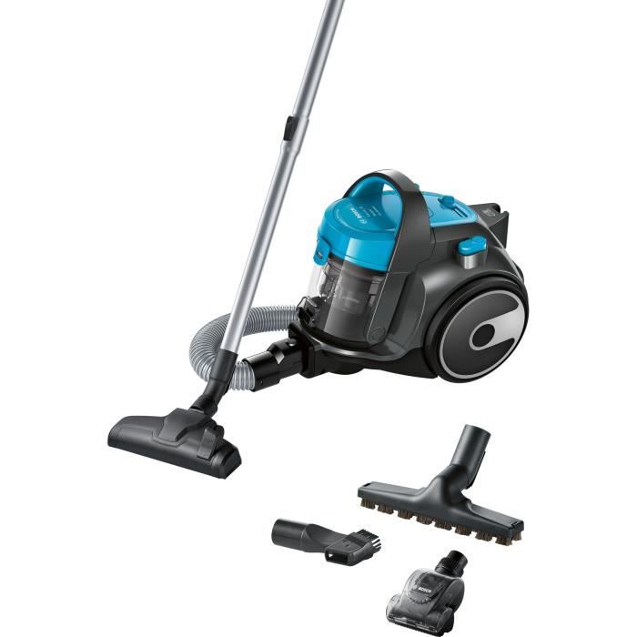 BOSCH BGS05X240 - Aspirateur sans sac - 700 W - Compact et Ultra performant - Accessoire Spécial Poils et Haute performance