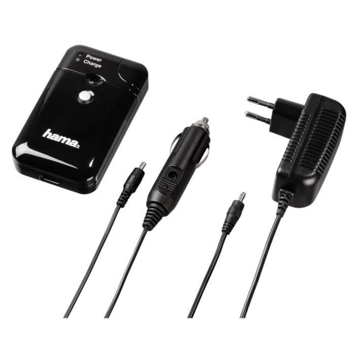 HAMA Chargeur universel pour batteries Li-Ion & accus NiMH AA/AAA Delta Multi