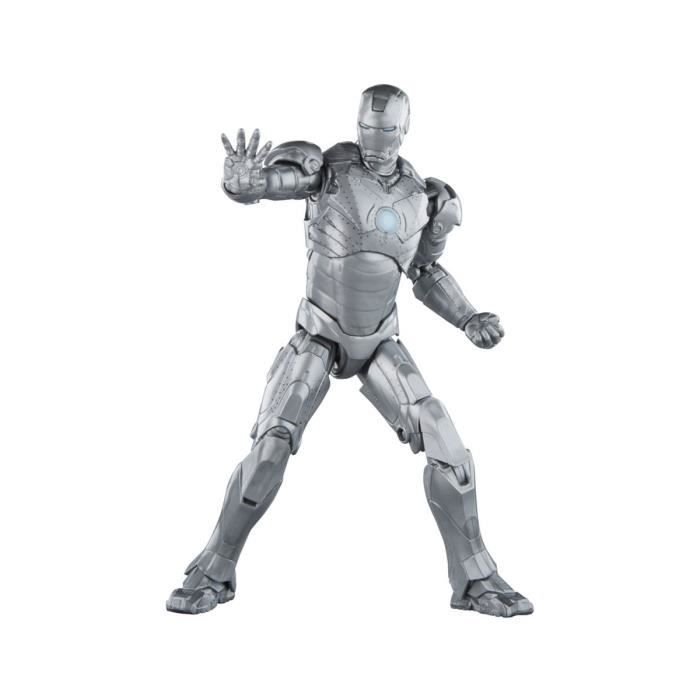 figurine - hasbro - iron man mark ii - marvel legends - rouge - 15 cm