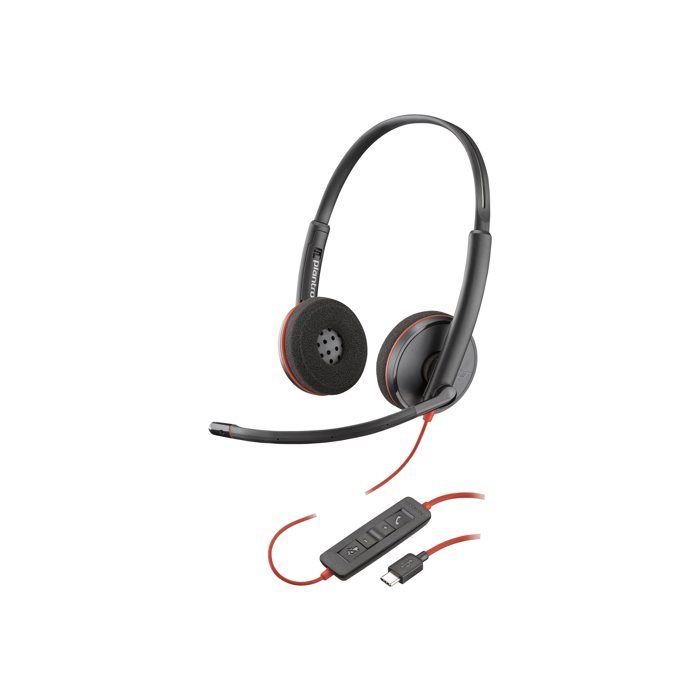 Poly Blackwire C3220 Blackwire 3200 Series micro casque sur oreille filaire USB C Certifié Skype certifié Cisco Jabber Certifié Avaya - vue 4