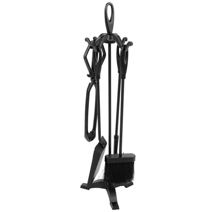 Outils de cheminée Log pince de cheminée Poker Poker pinces à bois un