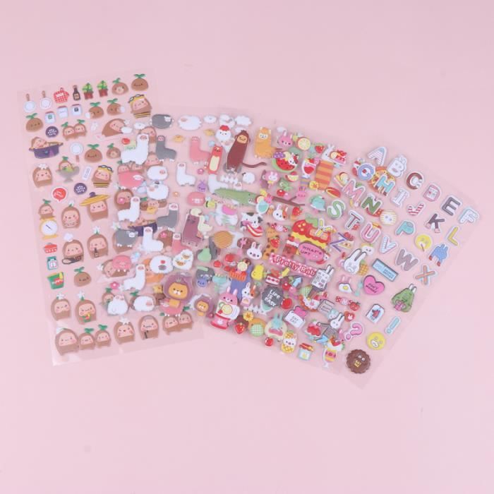 10 Feuilles 3D Autocollants Gonfl s Pour Enfants Adultes Cartoon 10-feuilles-3d-autocollants-gonfl-s-pour-enfants-adultes-cartoon