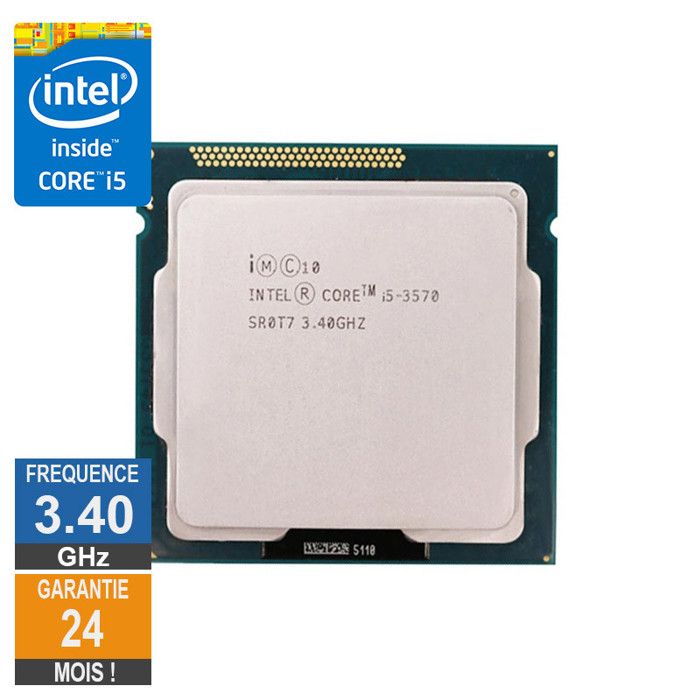 Processeur Intel Core I5-3570 3.40GHz SR0T7 FCLGA1155 6Mo - Intel
