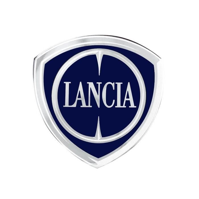 Autocollant 3D Logo Lancia Ypsilon - Noir - 58x60 Mm - Officiel Et Fabriqué En Italie