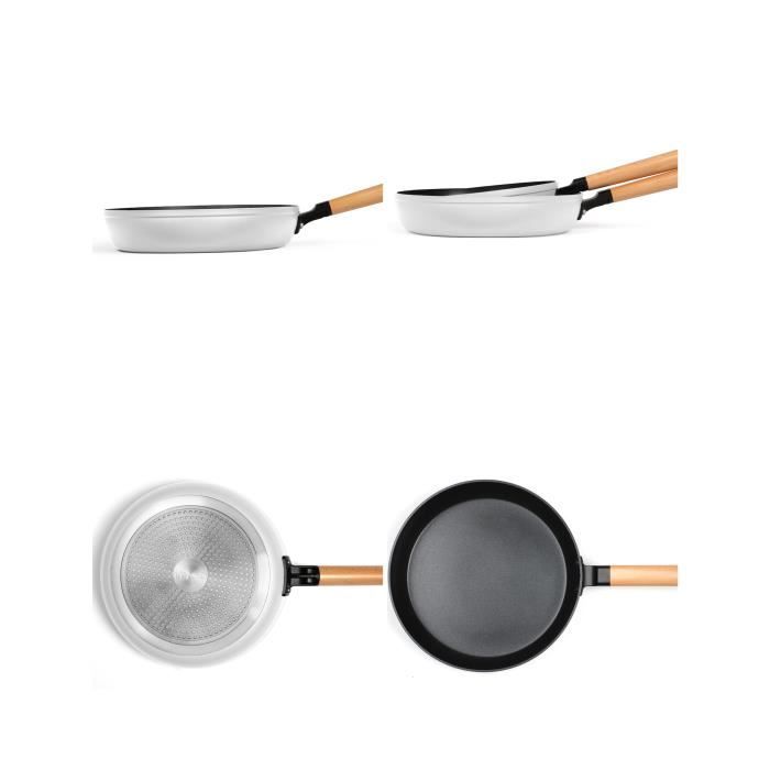Livoo Faitout 28 Cm MEP151N – Aluminium 2,5 Mm, Anti-adhésif Haut De Gamme, Poignées Soft Touch Chaleur, Tous Feux Y Compris Induction