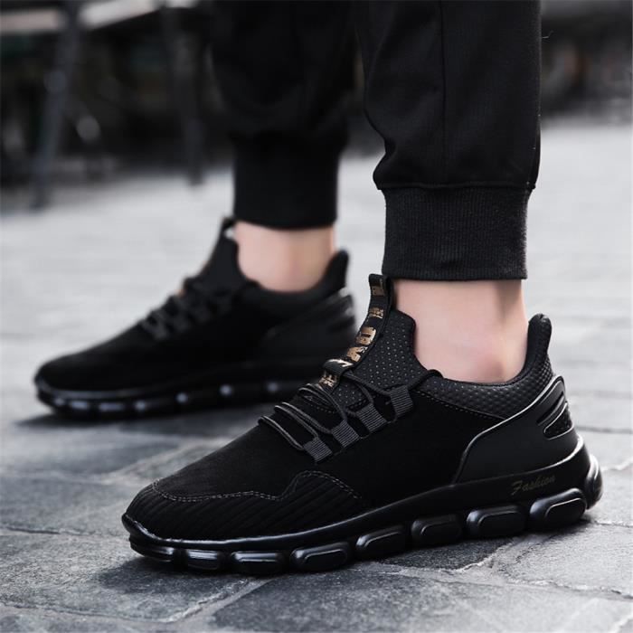 basket homme noir