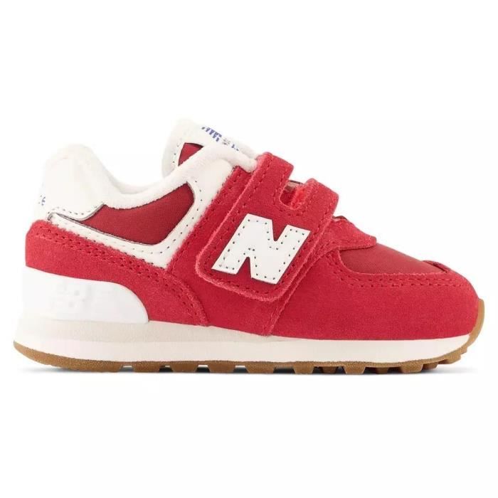 Chaussures pour b b NEW BALANCE 574 Rouge Textile Lacets
