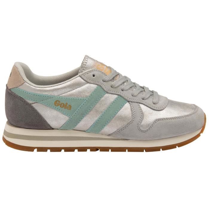 Baskets femme Gola Daytona - silver/green mist/feather grey - 42