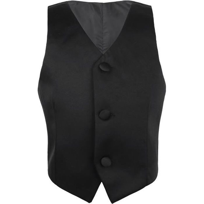 Gilet Costume Enfant Mariage Formels Veste Garcon Sans Manches Costume Ceremonie Bapteme 2 14 Ans Noir Noir Cdiscount Pret A Porter